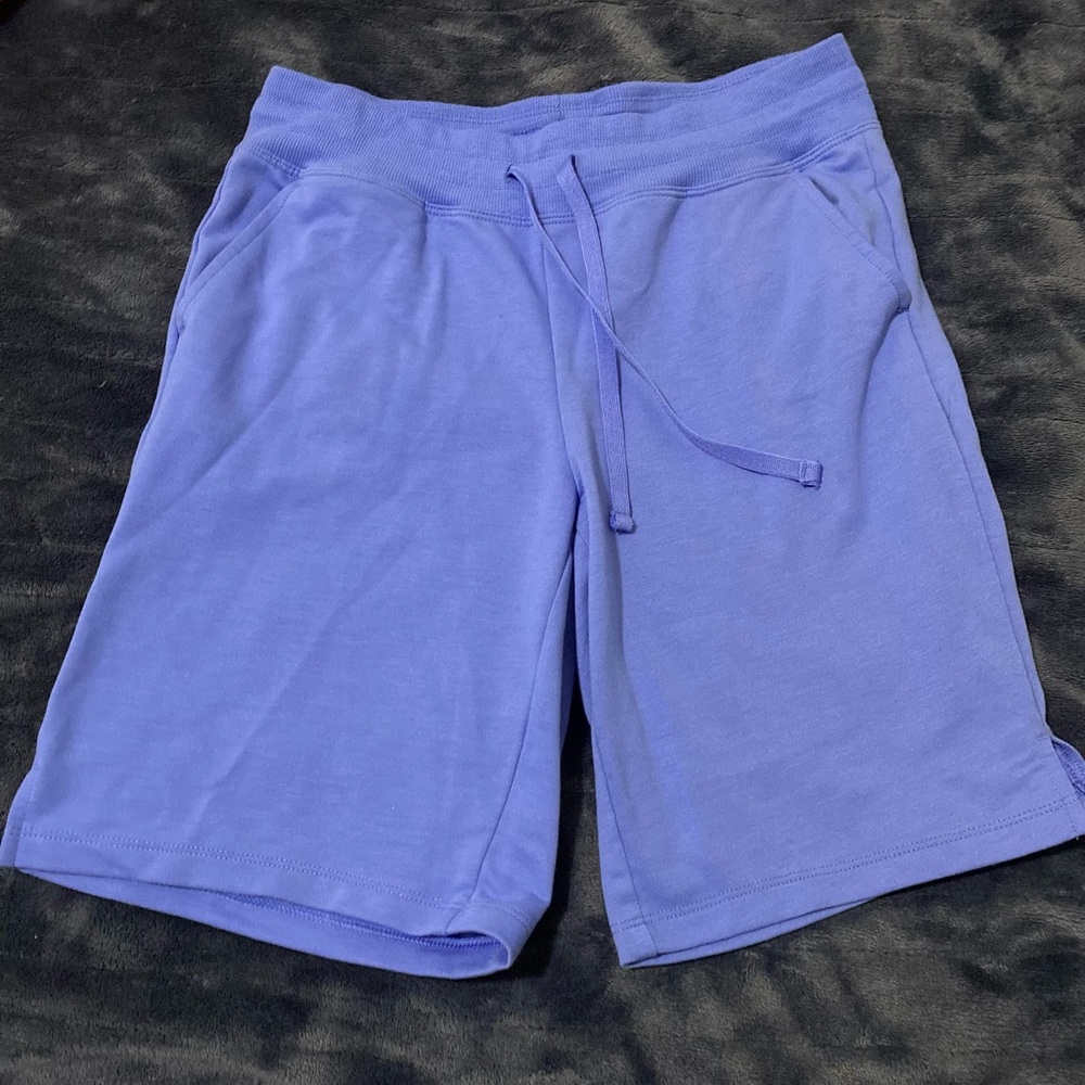 Athletic Works Casual Drawstring Lounge Shorts in Periwinkle Blue XS (0-2)